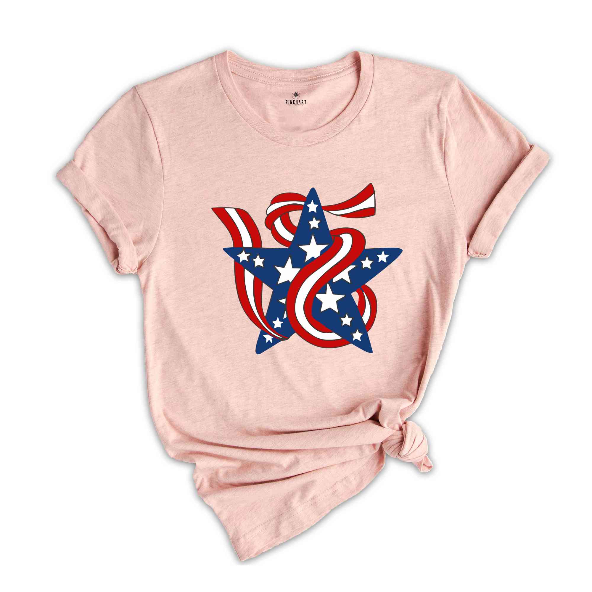 Stars and Stripes Shirt, Retro American Flag, 4th of July Shirts, Stars Peace and Stripes Retro, American Flag Shirt, 4th of July