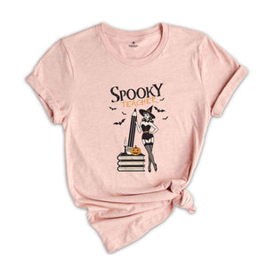 Spooky Teacher Shirt, Retro Halloween Shirt, Halloween Shirts, Spooky Shirt, Spooky Season Shirt, Witch Shirt