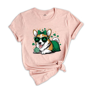 Corgi St Pattys Shirt, Dog Shirt, Mom Wife Shirt, St Patrick Days Shirt, Dog Lovers Shirt, Cute Mom Shirt, Animal Shirt