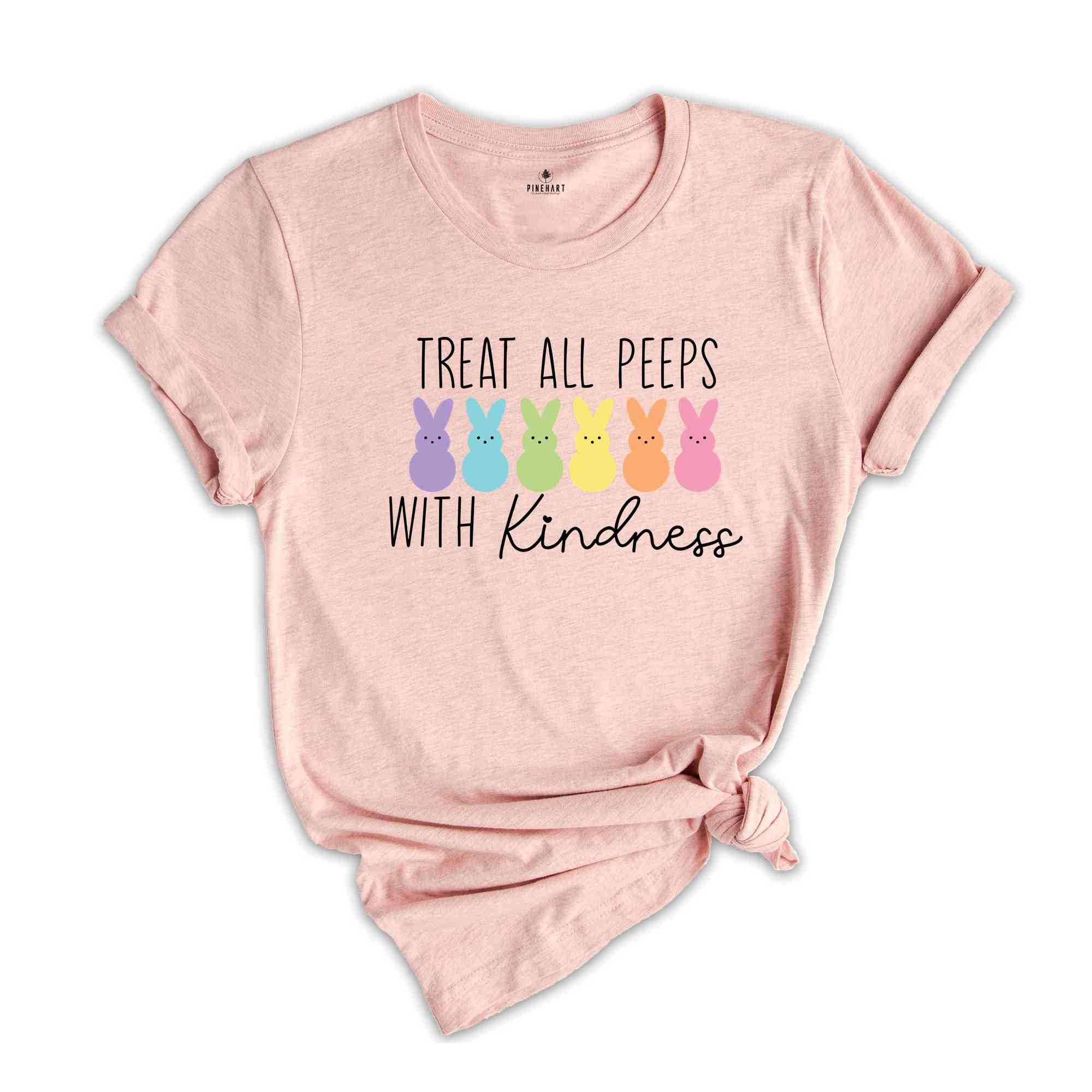 Treat All Peeps With Kindness Shirt, Teachers Easter Shirt, Easter Gift For Teacher, Teachers Easter Day Gift, Teacher Bunny Shirt