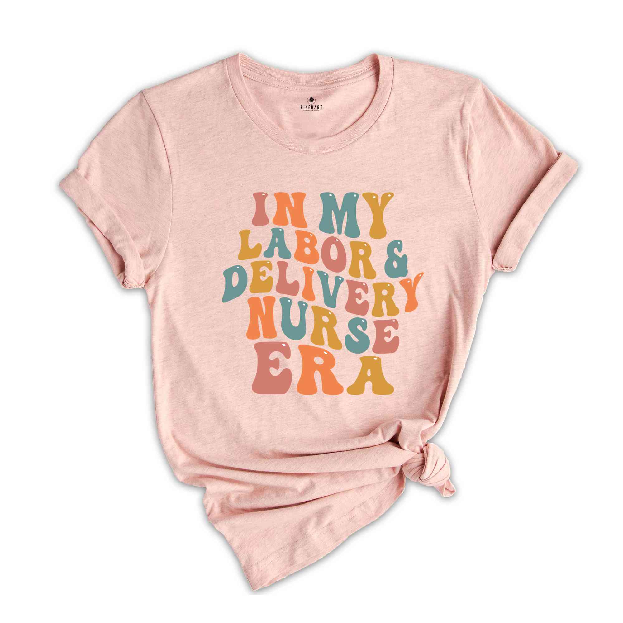 In My Labor And Delivery Nurse Era T-Shirt, Boho Labor and Delivery Nurse Shirt, RN Shirt, Nursing School Graduation Gifts