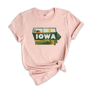 Retro State Of Iowa Shirt, State Of Iowa Shirt, State Shirt, Iowa Shirt, Iowa Lover Shirt, Family Trip Shirt, Travel Shirt