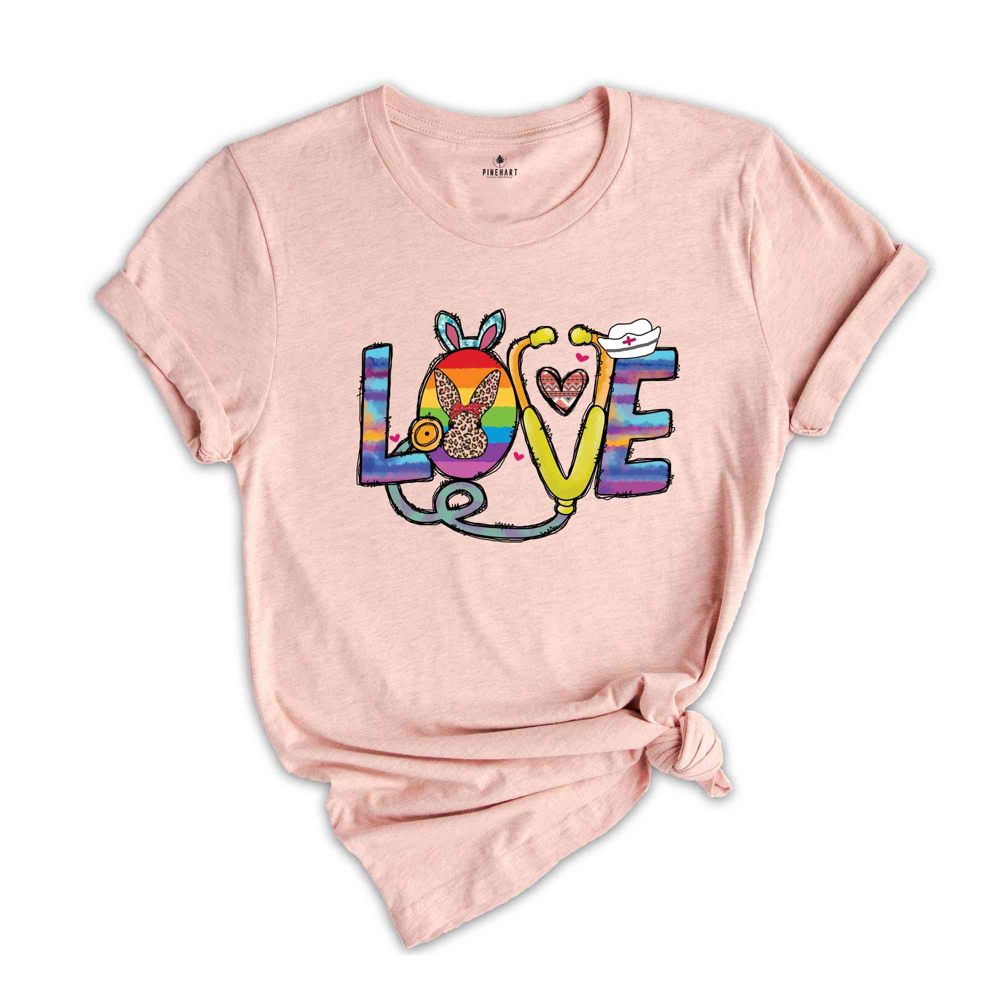 Love Nurse Easter Shirt, Nursing Shirt, Easter Bunny Shirt, Nursing Graduation Shirt, Nurse Life Shirt, Happy Easter Day, Gift For Nurse