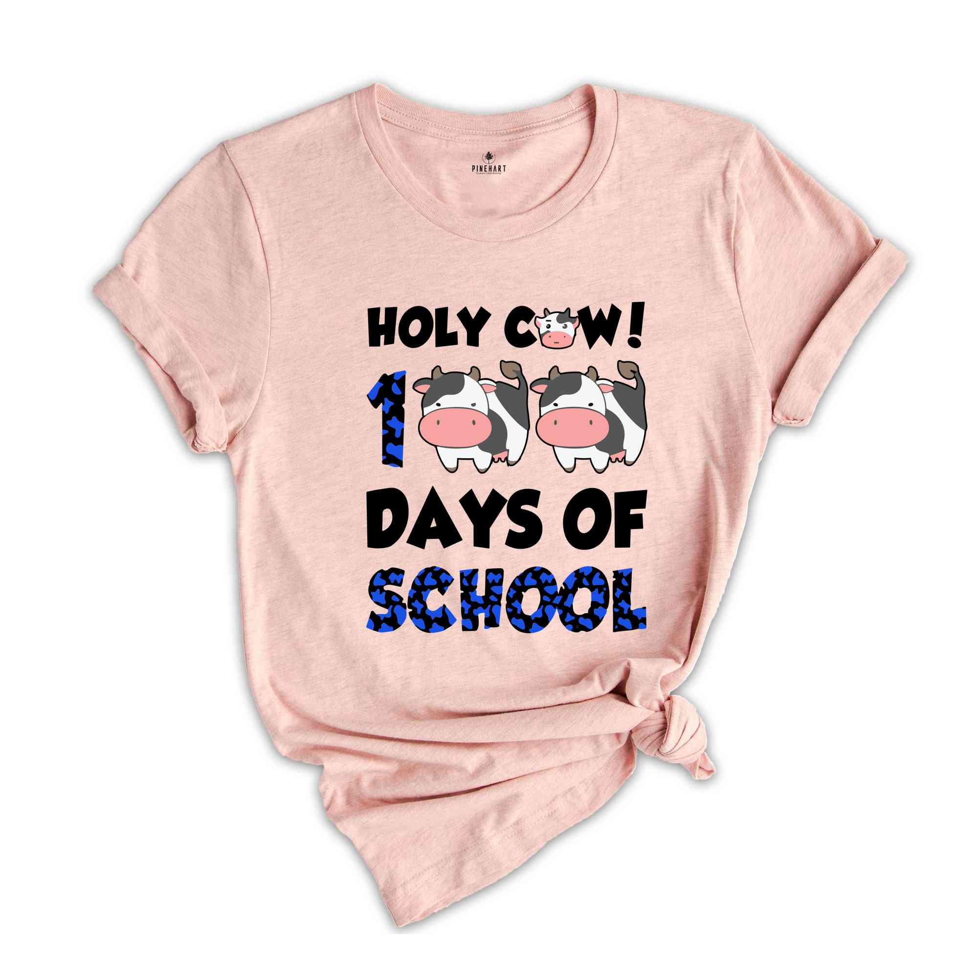 Holy Cow 100 Days Of School Shirt, Back To School Shirt, Gift for Teacher, Kids School Shirt, Student T-Shirt