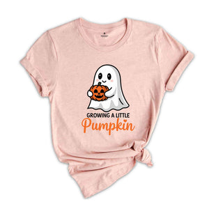 Growing A Little Pumpkin Shirt, Fall Season Shirt, Pregnancy Thanksgiving Shirt, Fall Pregnancy Announcement Gift, Pregnancy Reveal