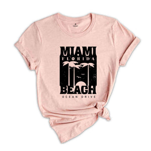 Miami Beach Ocean Drive Shirt, Trendy Beach Shirt, Beach Shirt, Vacation Shirt, Summer Shirt, Trendy Summer Shirt