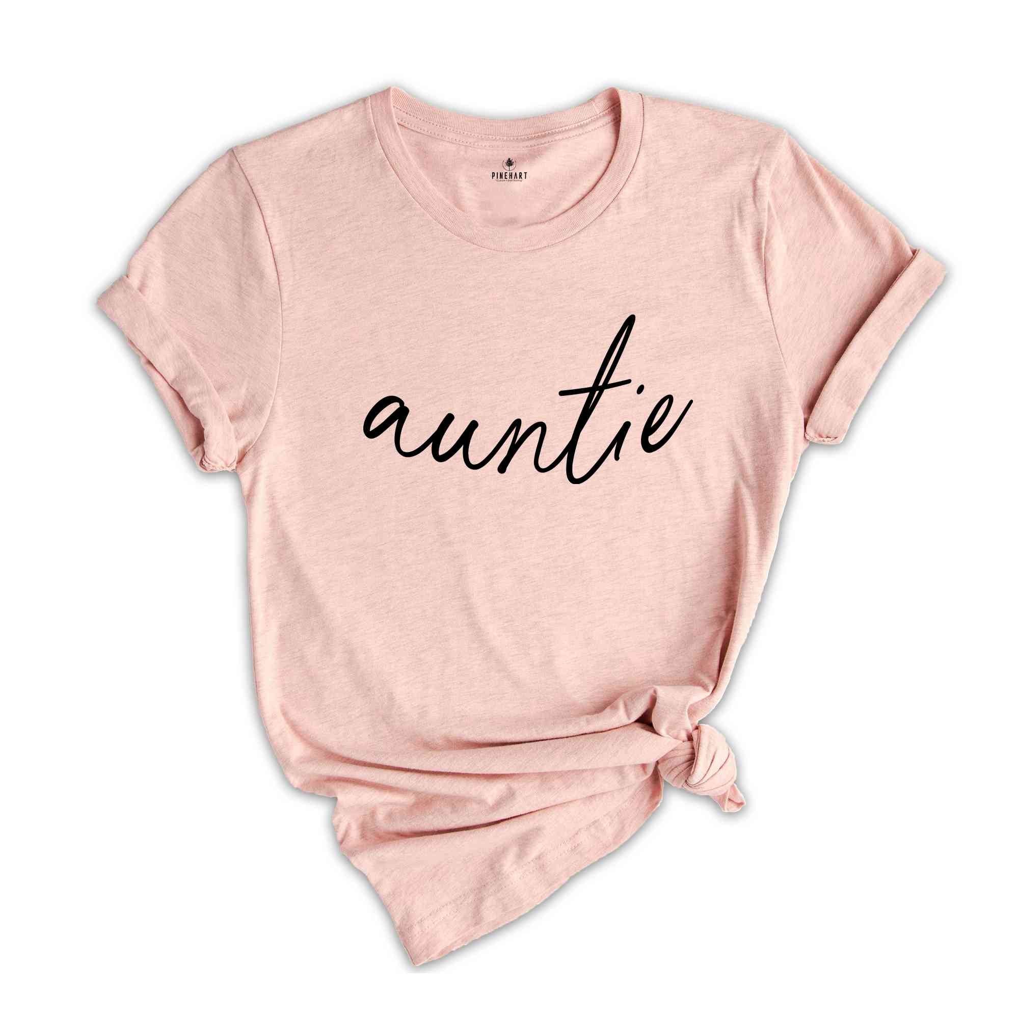 Custom Auntie Shirt, Children Name Shirt, Personalized Gift for Aunt, Auntie with Nieces Shirt, Nephews Names Shirt