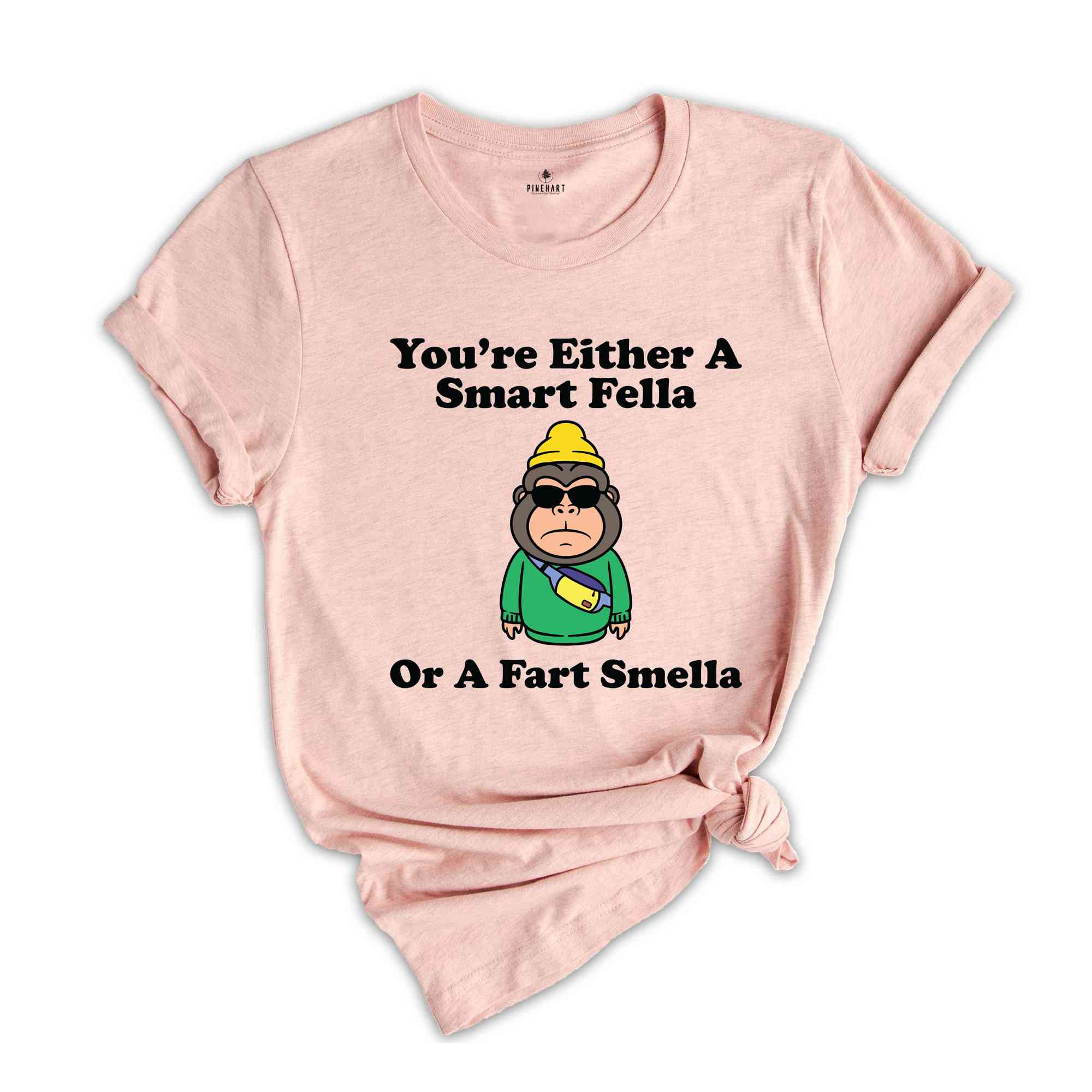 You're Either A Smart Fella Or A Fart Smella Shirt, Weird Gorilla Retro Shirt, Weird Animal Shirt, Meme Shirt, Cool Gorilla Shirt