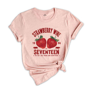 Strawberry Vintage Shirt, Vintage Retro Band Tee, Strawberry Wine Lovers Shirt, Summer's Graphic Tee, Retro Inspired Shirt