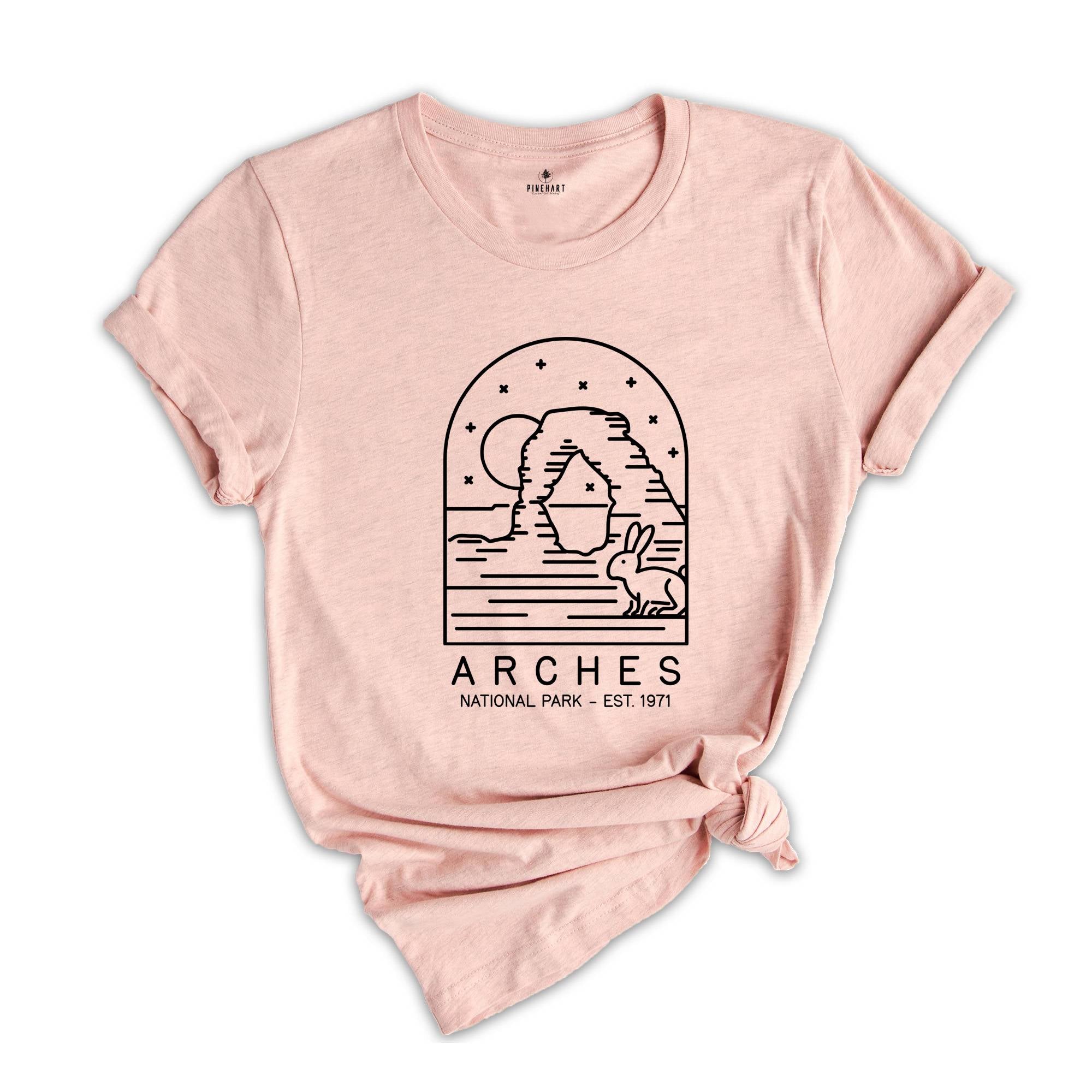 Arches National Park Shirt, Arches Shirt, Arches Park Print, Arches T-Shirt, Arches Park Family Trip Shirt, Arches Park Hiking Shirt