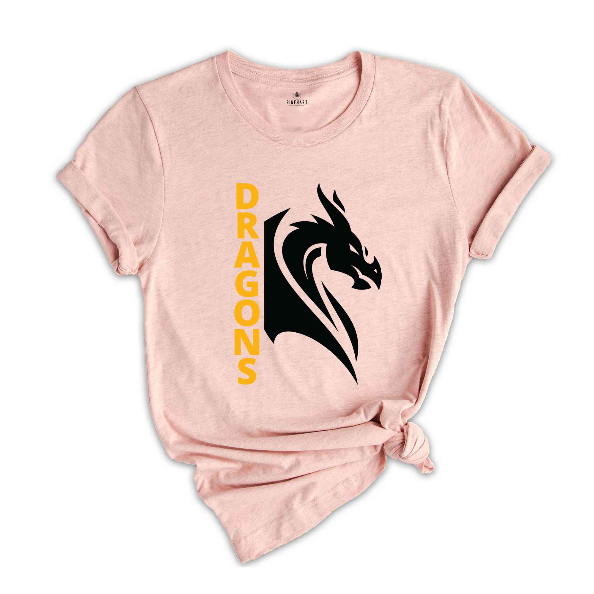 Dragons Shirt, Dragon Shirt, Custom School Name Shirt, Sports Team Shirt, Mascot Shirt, School Sports Team Shirt, School Shirt, Team Shirt