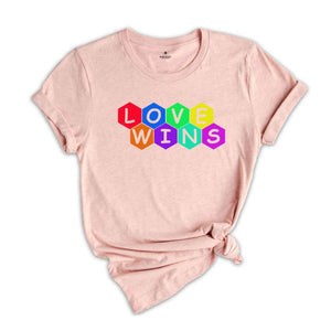 Love Wins Shirt, LGBTQ+ Shirt, Pride Month Shirt, Equal Rights Shirt,Lgbtq Proud Ally, Pride Parade 2024,Equality Tshirt