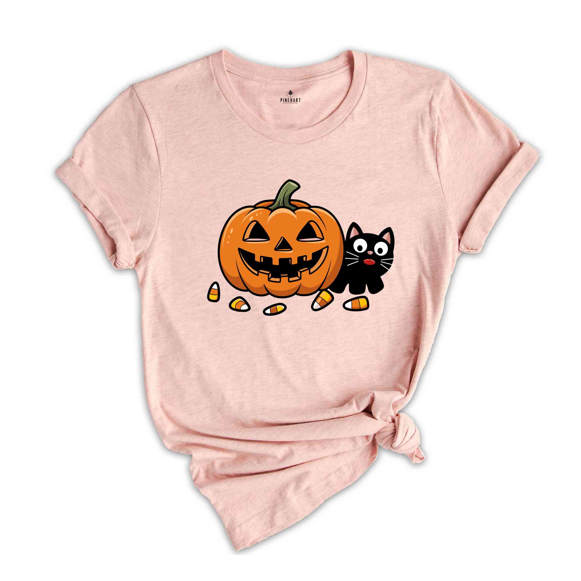 Black Cat And Pumpkin Shirt, Halloween Shirt, Vintage Black Cat Shirt, Fall Shirt, Spooky Season Shirt, Funny Halloween Shirt