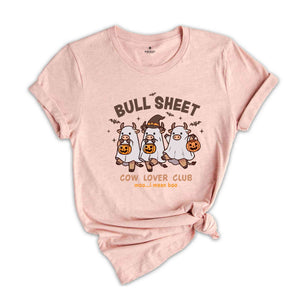 Bull Sheet Cow Lover Club Shirt, Bull Sheet Shirt, Ghost Cows Shirt, Funny Cow Shirt, Cow Lover Shirt, Spooky Season Shirt