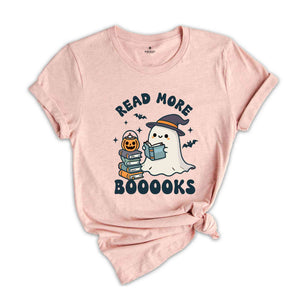 Read More Booooks Shirt, Librarian Shirt, Librarian Halloween, Halloween Ghost Tee, Bookworm Shirt, Spooky Season Shirt, Cute Halloween Tee