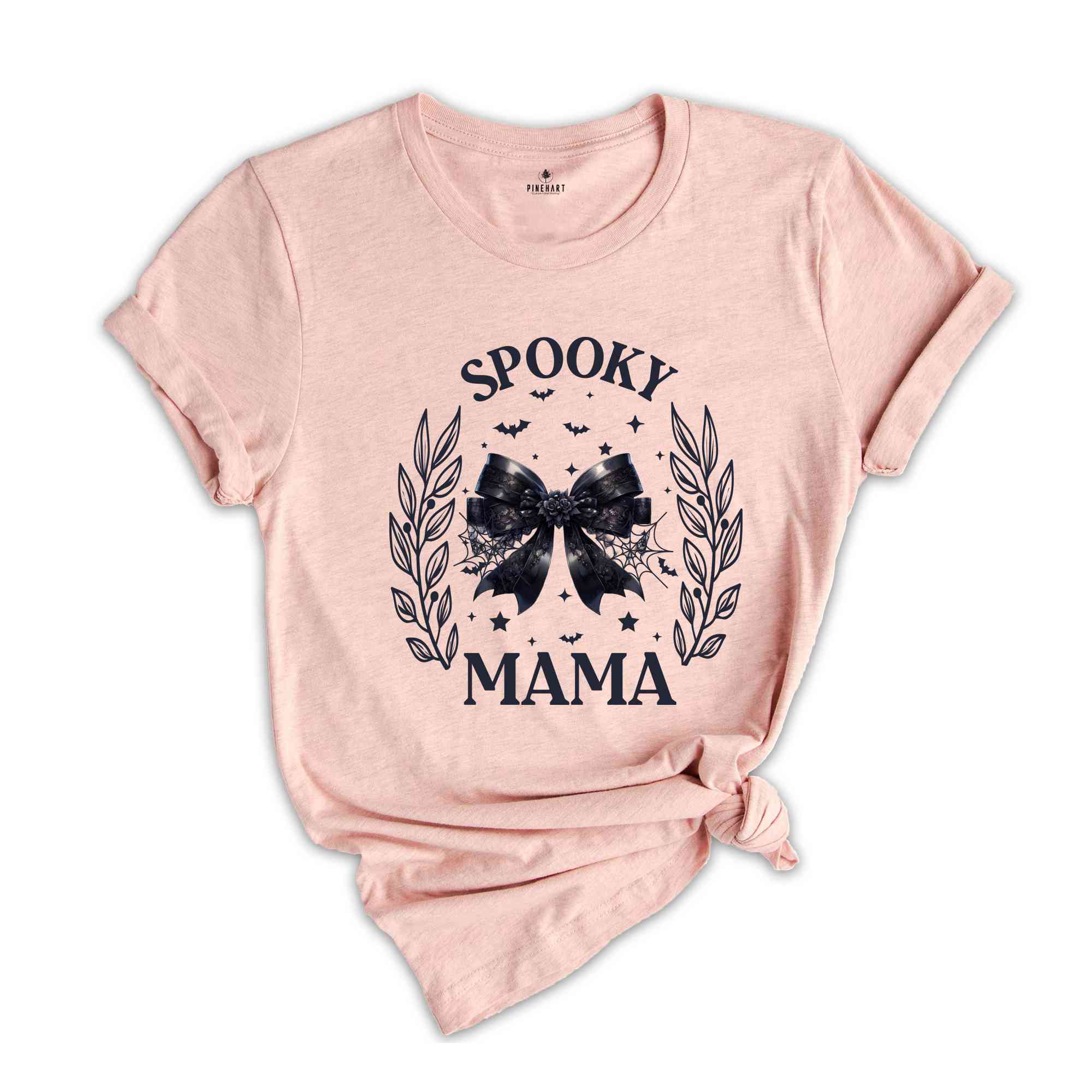 Halloween Mommy and Me Shirt, Spooky Mama Mini Shirt, Kids Halloween Shirt, Mother and Daughter, Dark Coquette Halloween Mom Shirt