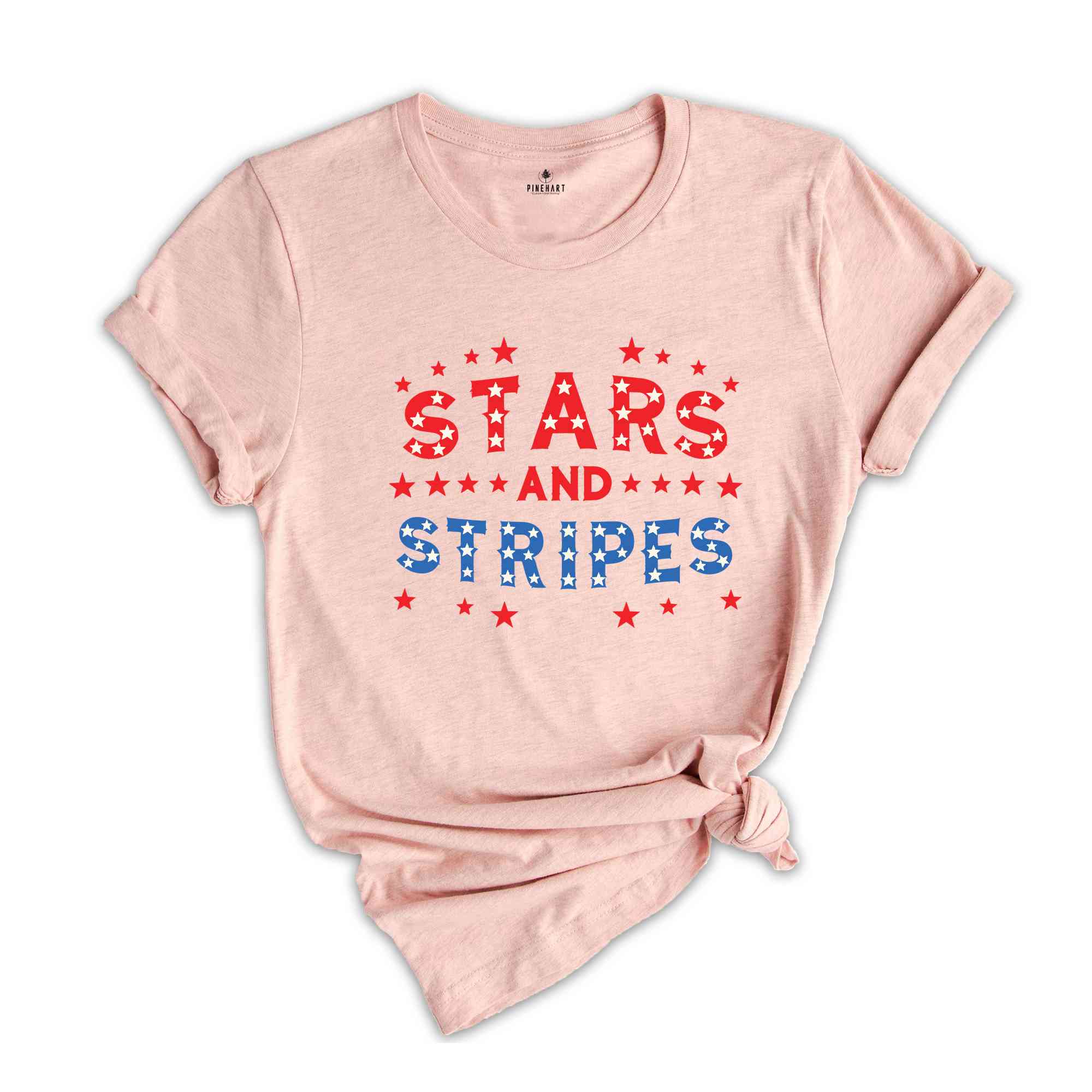 Stars And Stripes 4th Of July Shirt, Independence Day Shirt, Red White and Blue Shirt, Cute USA Flag Shirt