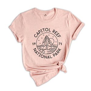 National Parks Shirt, Capitol Reef Shirt, Utah Capitol Reef Shirt, Utah Souvenir, Utah Clothing, Capitol Reef Hiking Shirt