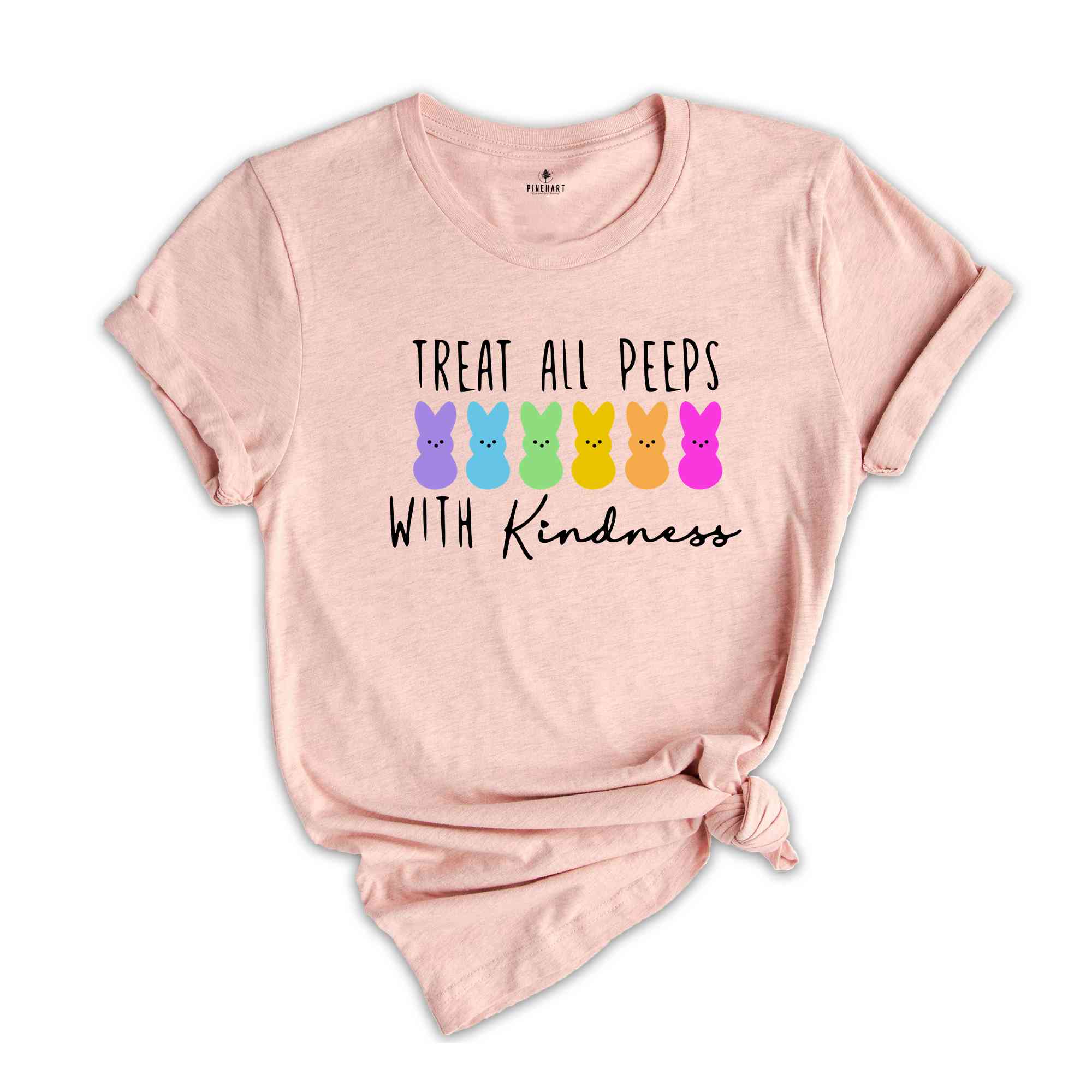 Treat All Peeps With Kindness Shirt, Teacher Easter Shirt, Easter Gift For Teacher, Teachers Easter Day Shirt, Teacher Bunny Shirt