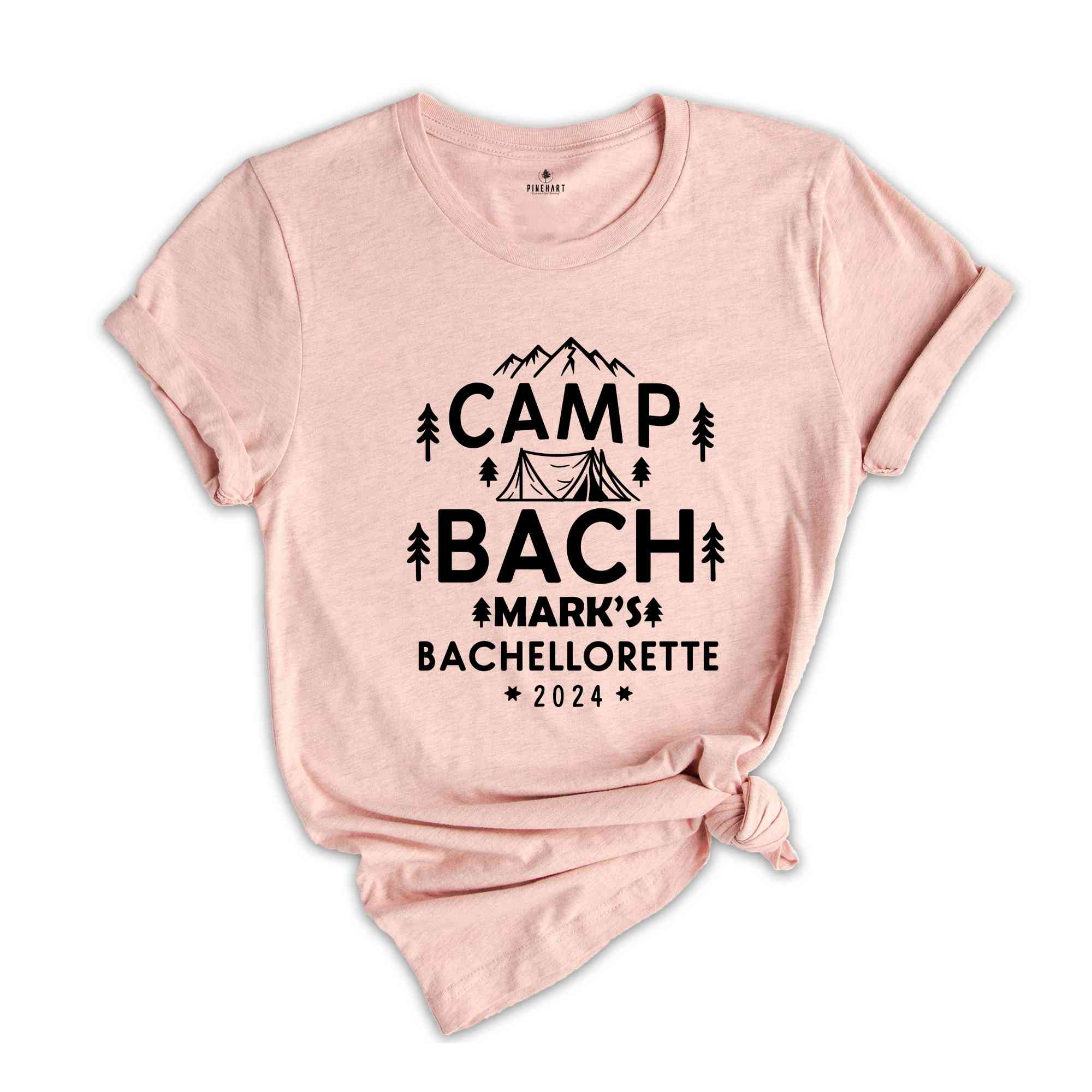 Custom Camping Bachelor Party Shirt, 2024 Bachelor Shirt, Bachelorette Camping Shirt, Girls Trip Shirt, Adventure Shirt