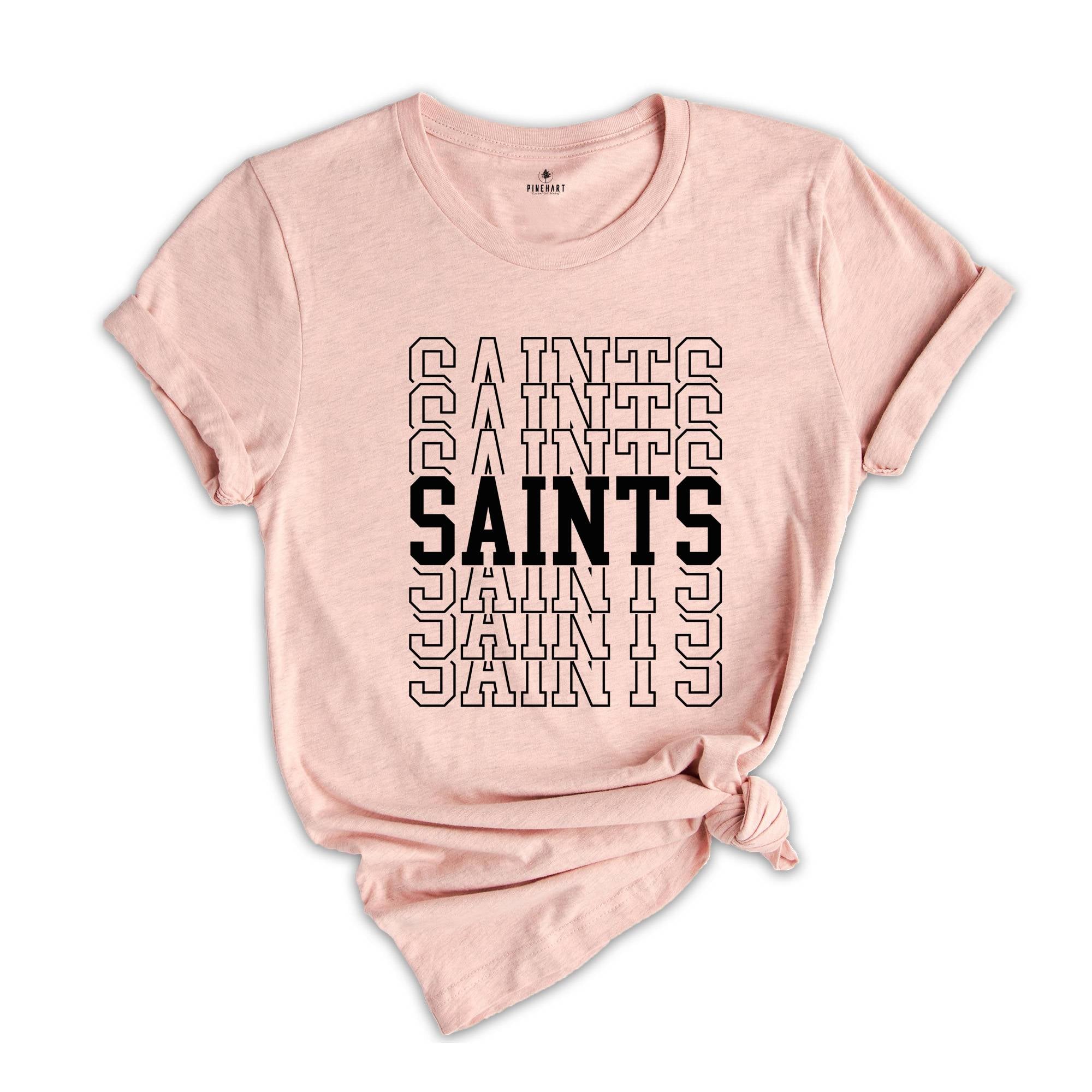 Team Mascot Shirt, Saints Team Shirt, Saints Football Shirt, Saints Fan Shirt, Saints School Shirt, Saints School Spirit