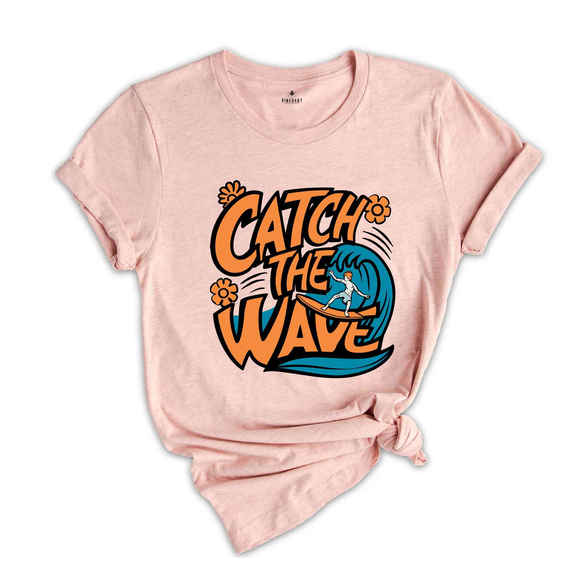 Catch The Waves Shirt, Retro Summer Shirt, Beach Surfing Shirt, Surfer Gift, Beach Lover Shirt, Vintage Summer Shirt, Beach Shirt