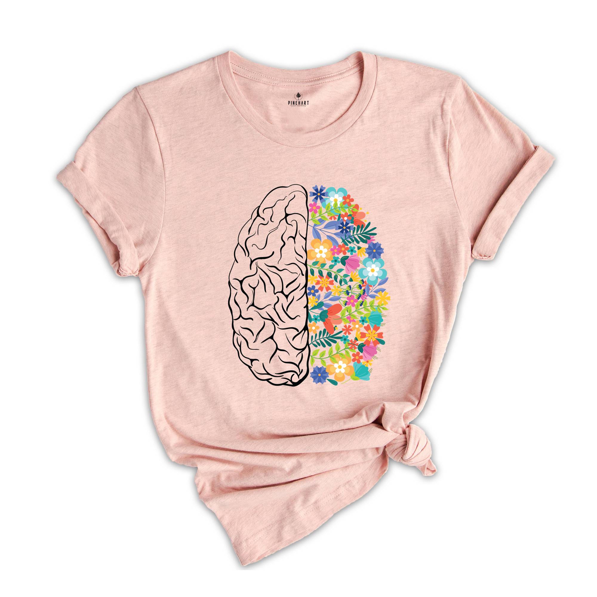 Brain Anatomy Shirt, Funny Nurse Tee, Women Nursing School Shirt, Nursing Student T-Shirt, Gift for Nurse, Brain Shirt