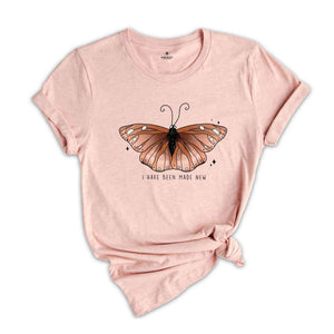 I Have Been Made New Shirt, Butterfly Shirt, Corinthians 2 Shirt, Christian Apparel, Jesus Lover Shirt, Faith Shirt