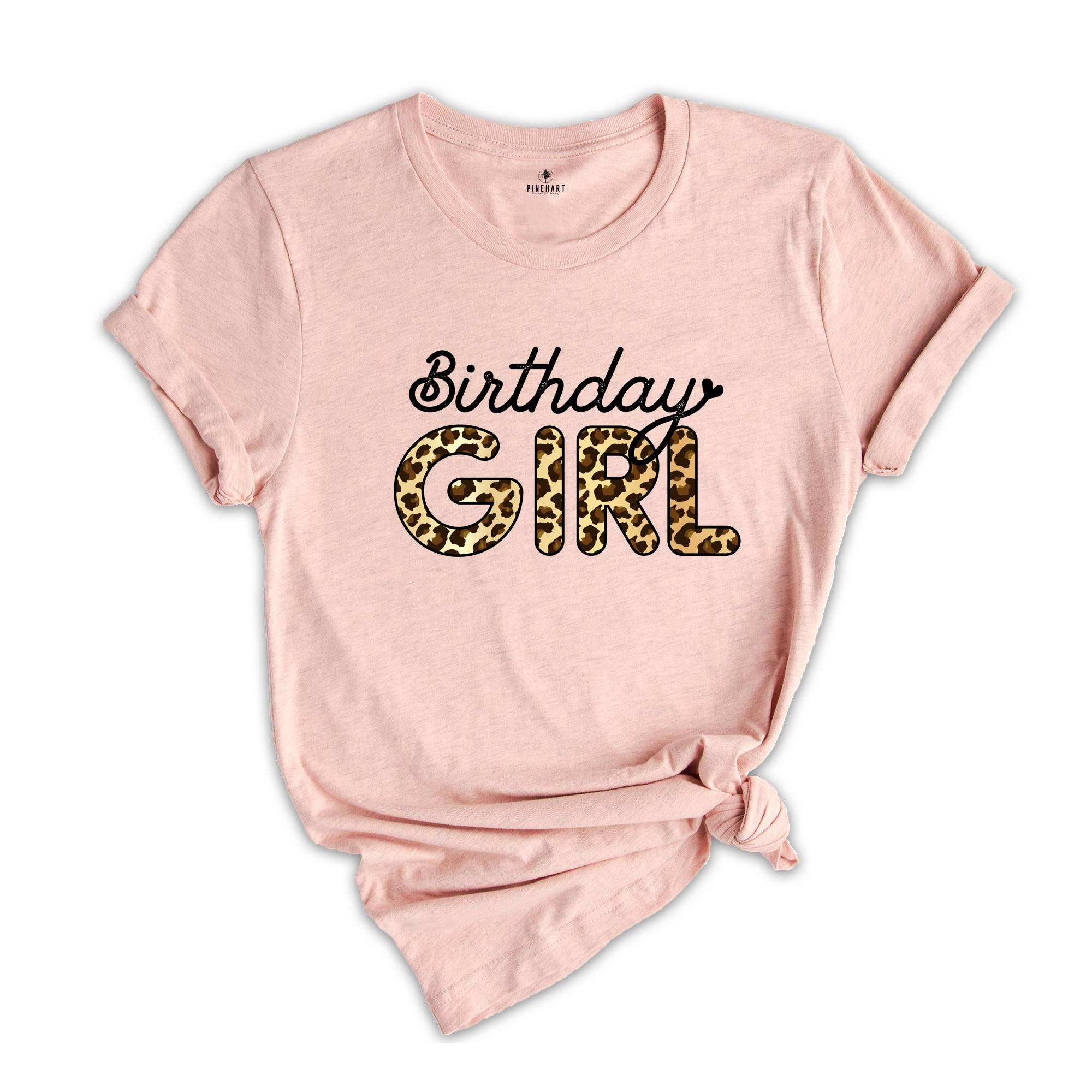 Birthday Girl Shirt, Leopard Birthday Shirt, Girls Birthday Party, Birthday Party, Girl Shirt, Birthday Shirt, Gift For Birthday,