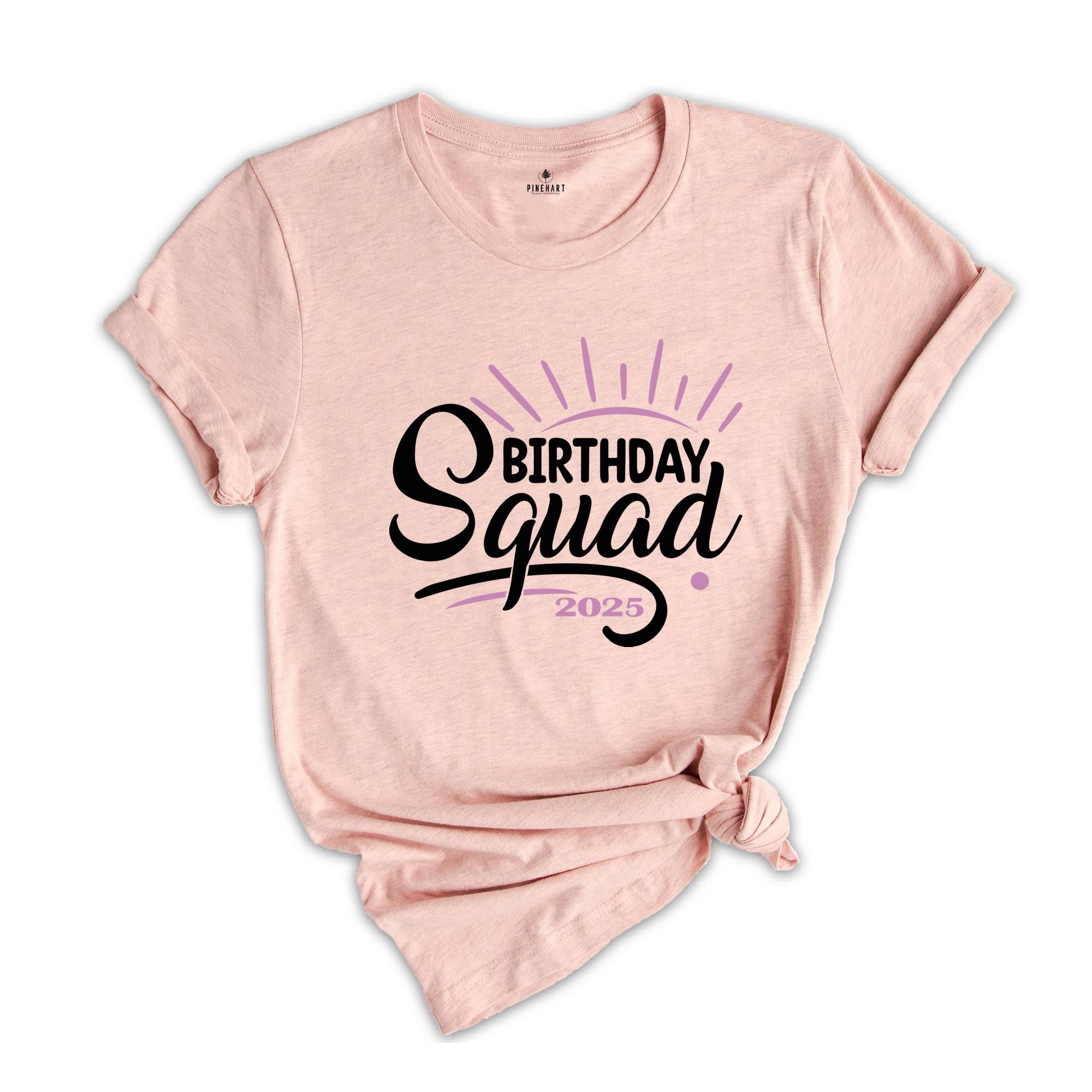 Birthday Squad Party Shirt, Celebration Shirt, Party Outfit, Fun T-shirt, Gift For Birthday Party, Custom Shirt