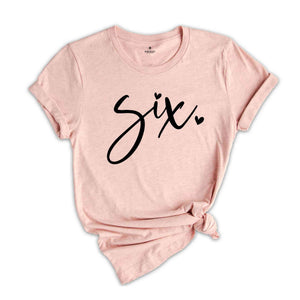 Six Birthday Shirt Girl, 6 Year Old Birthday Gift, Six Birthday Gift, Birthday Party Shirt, Six Year Old Birthday Shirt, Bday Tie Dye Shirt