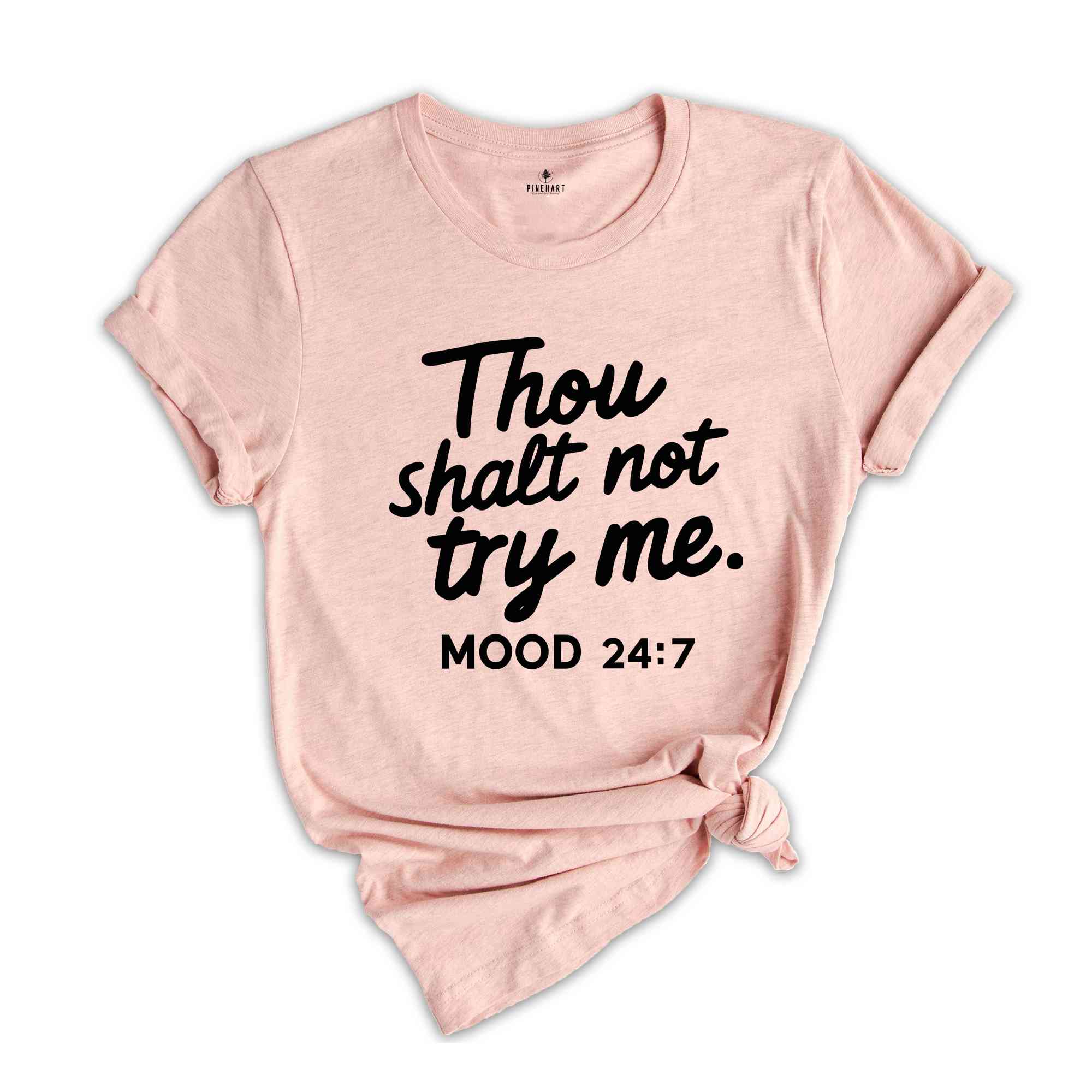 Thou Shalt Not Try Me Moon 24:7 Shirt, Funny Mom Shirt, Mom Shirt, Gifts For Mom, Cute Summer Shirt, Beach Shirt