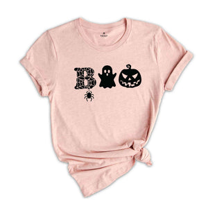 Halloween Boo Shirt, Halloween Ghost Shirt, Halloween Pumpkin TShirt, Kids Halloween Shirt, Spider Halloween Shirt, Toddler Halloween Shirt