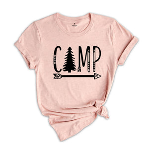 Camping Arrow Shirt, Camper Shirt, Camp Squad Shirt, Camping Crew 2024, Adventurer Shirt, Camporee Shirt, Wanderlust Shirt