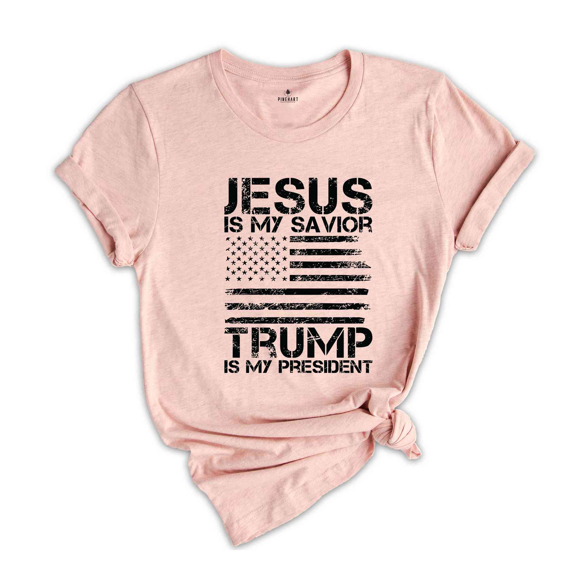 Jesus is My Savior Trump is My President T-Shirt, Trump 2024 Tee, Campaign Shirt, Religious Political Gifts, Usa Elections Shirt