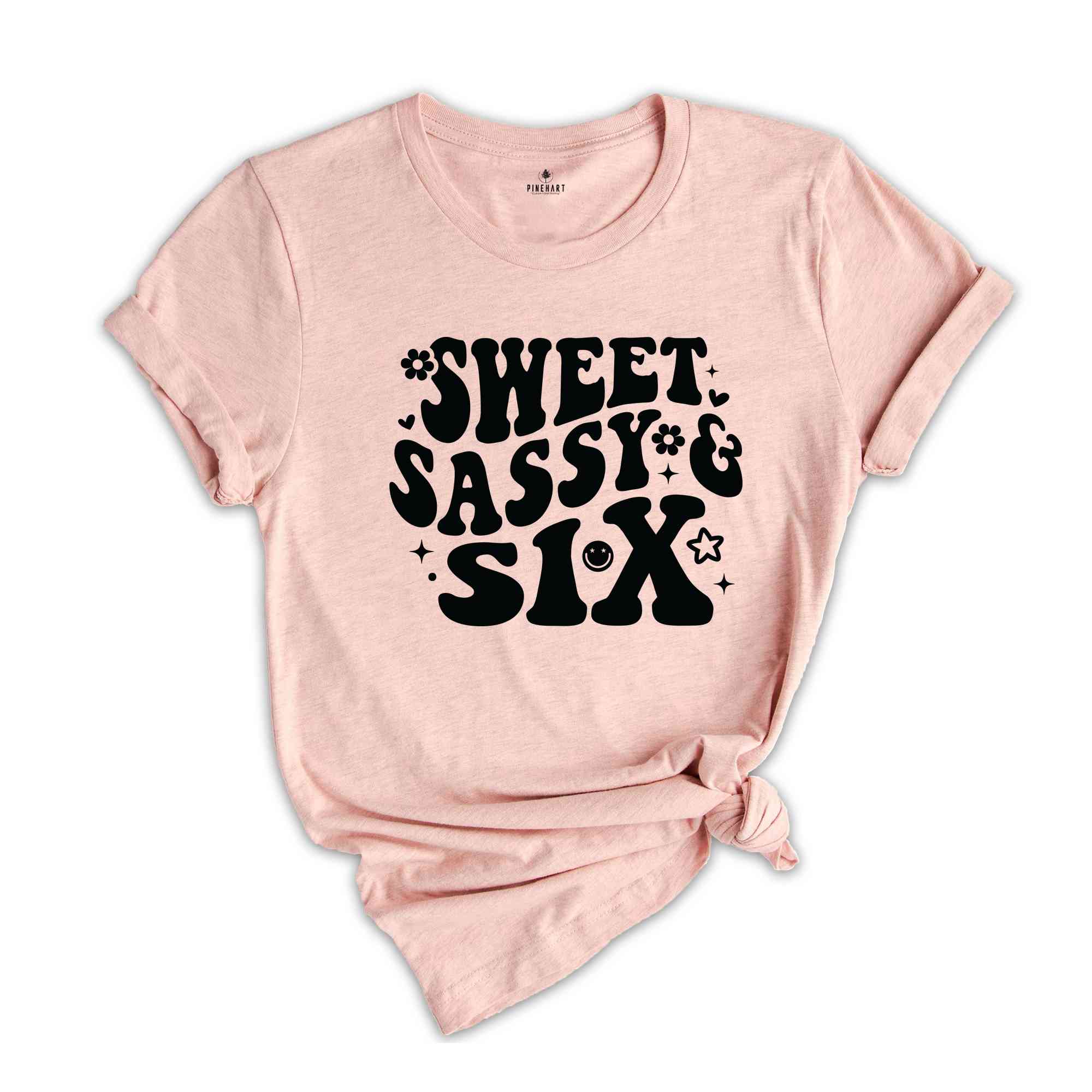 Sweet Sassy Six Shirt, Birthday Girl Shirt, Cute Birthday Shirt, Tie Dye Shirt, Birthday Party Shirt Girl, Birthday Gift, Kids Tshirt