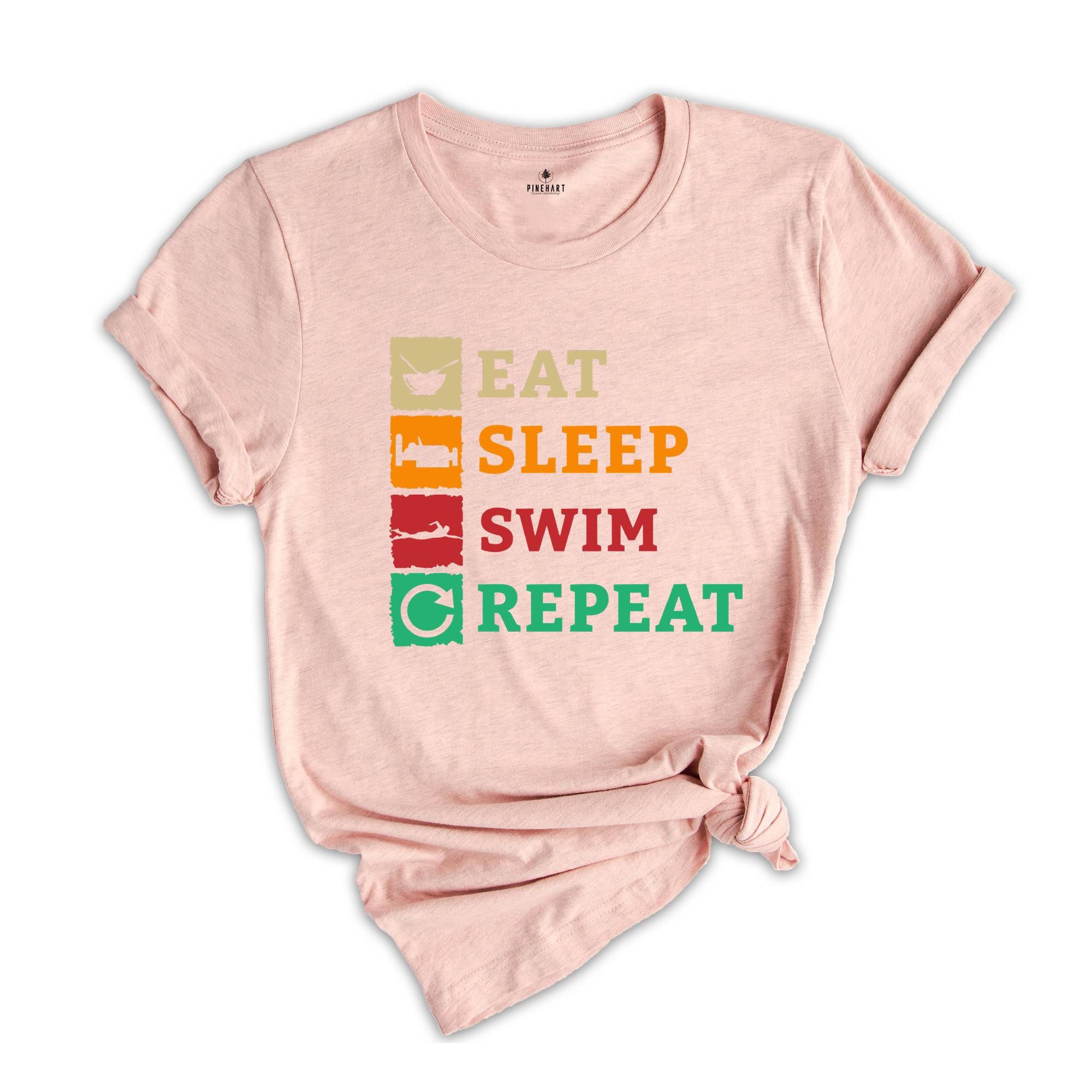 Eat Sleep Swim, Swimming Shirt, Swimmer Shirt, Funny Swimmer, Swim Coach Gift, Swimming Lover, Swim Instructor, Swim Teacher