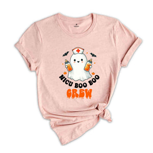 NICU Boo Boo Crew Halloween Shirt, Halloween NICU Nurse Tee, Spooky Nicu Nurse T-Shirt, Halloween Party T-Shirt