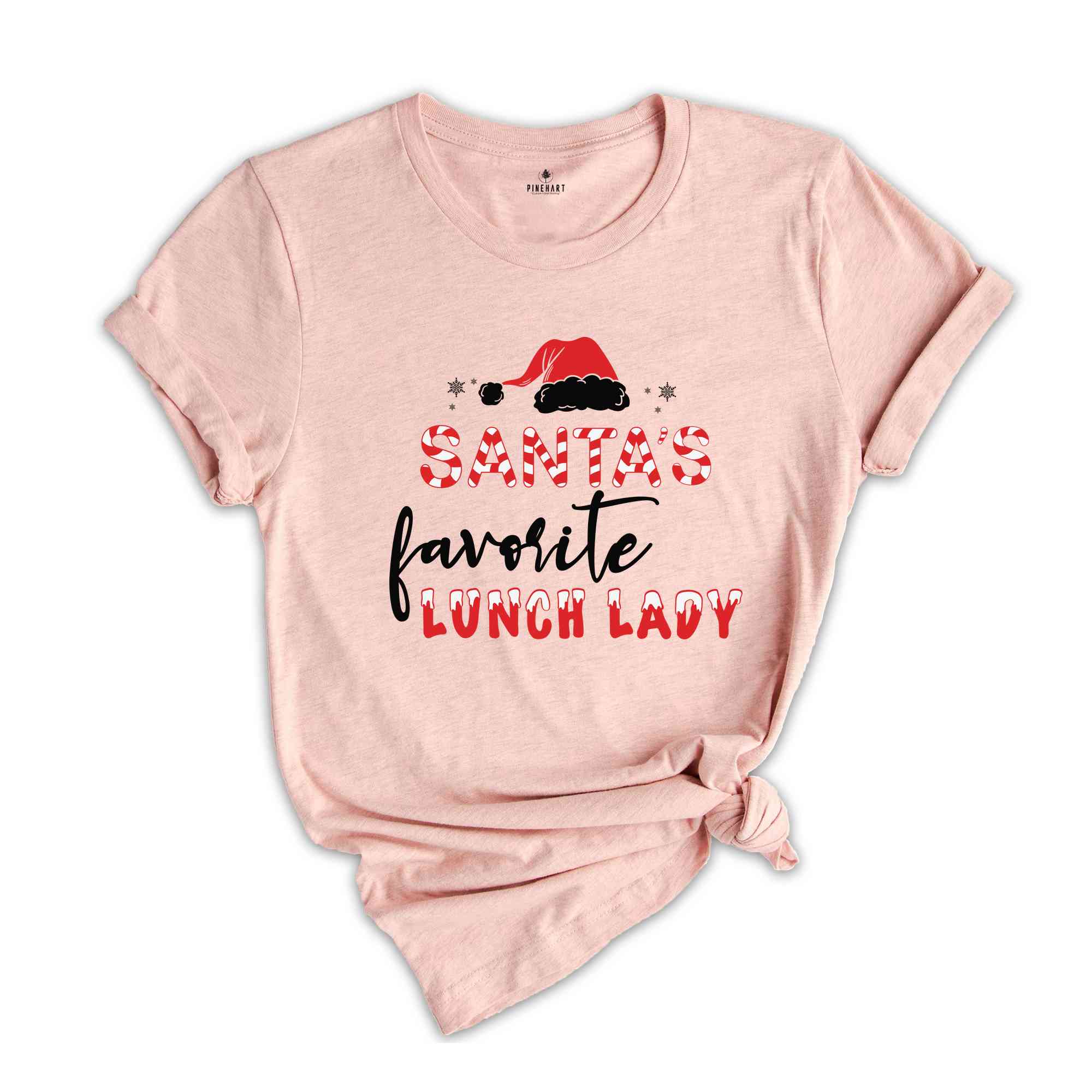 Santa's Favorite Lunch Lady Shirt, Funny Christmas Shirt, Womens Christmas Shirt, Gift For Her, Christmas Party Shirt, Xmas Shirt, New Year