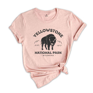 Yellowstone National Park Est.1872 T-Shirt, Yellowstone T-Shirt, Yellowstone National Park Shirt, Camping Shirt, Nature Lover Tee