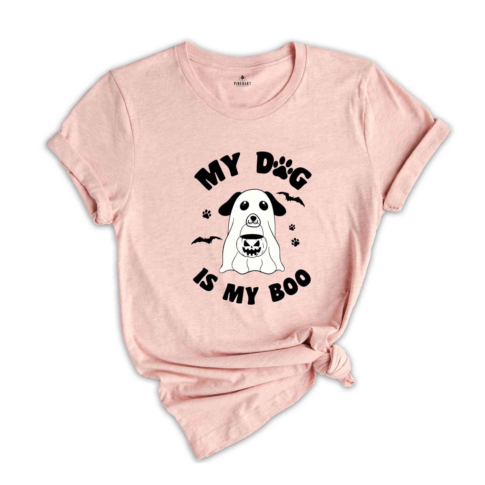 My Dog is My Boo Shirt, Cute Halloween Shirt, Spooky Dog Shirt, Spooky Pumpkin Tee, Ghost Dog Shirt, Dog Mom Shirt, Halloween Dog Tee