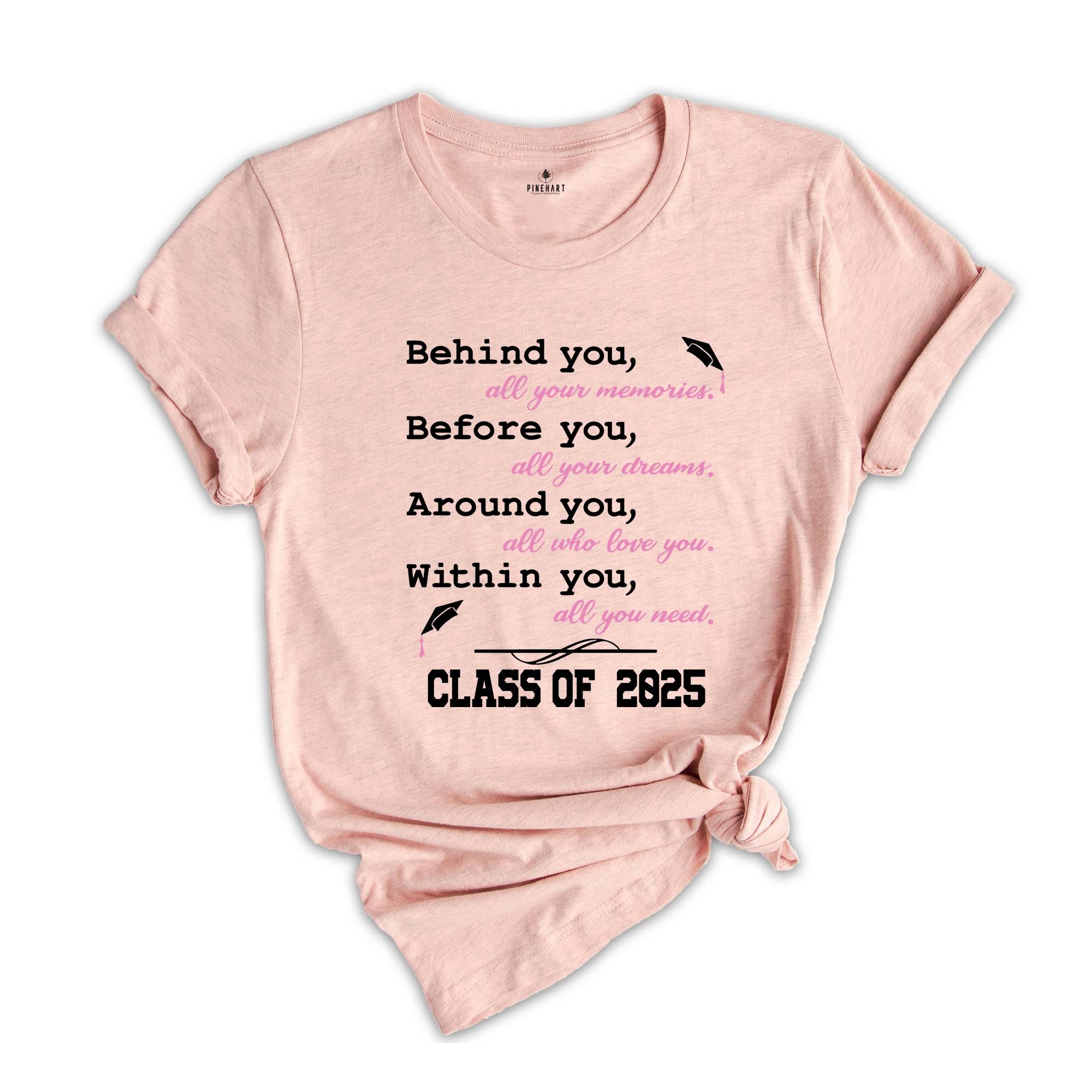 Graduation Saying Class of 2025, Senior 2025 Shirt, Class Of 2025 Shirt, Graduation T-Shirt, Graduation Party, Senior Squad