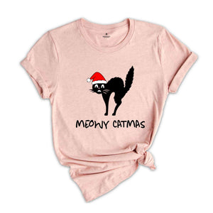 Meowy Catmas Shirt, Christmas Shirt, Christmas Cat Shirt, Cat Lover Shirt, Funny Christmas Shirt, Christmas Gift