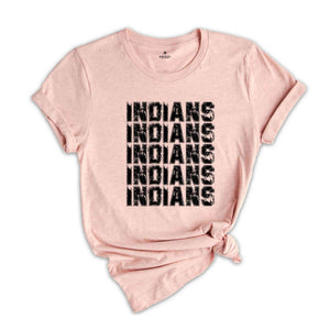 Team Mascot Shirt, Indians Mascot Shirt, Indians Fan Shirt, Indians School Shirt, School Spirit Shirt, Indians Team Shirt, Football Tee