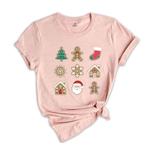 Christmas Gingerbread Shirt, Cute Christmas Shirt, Gingerbread Man Shirt, Holiday Shirt, Winter Shirt, Gift for Baker Christmas