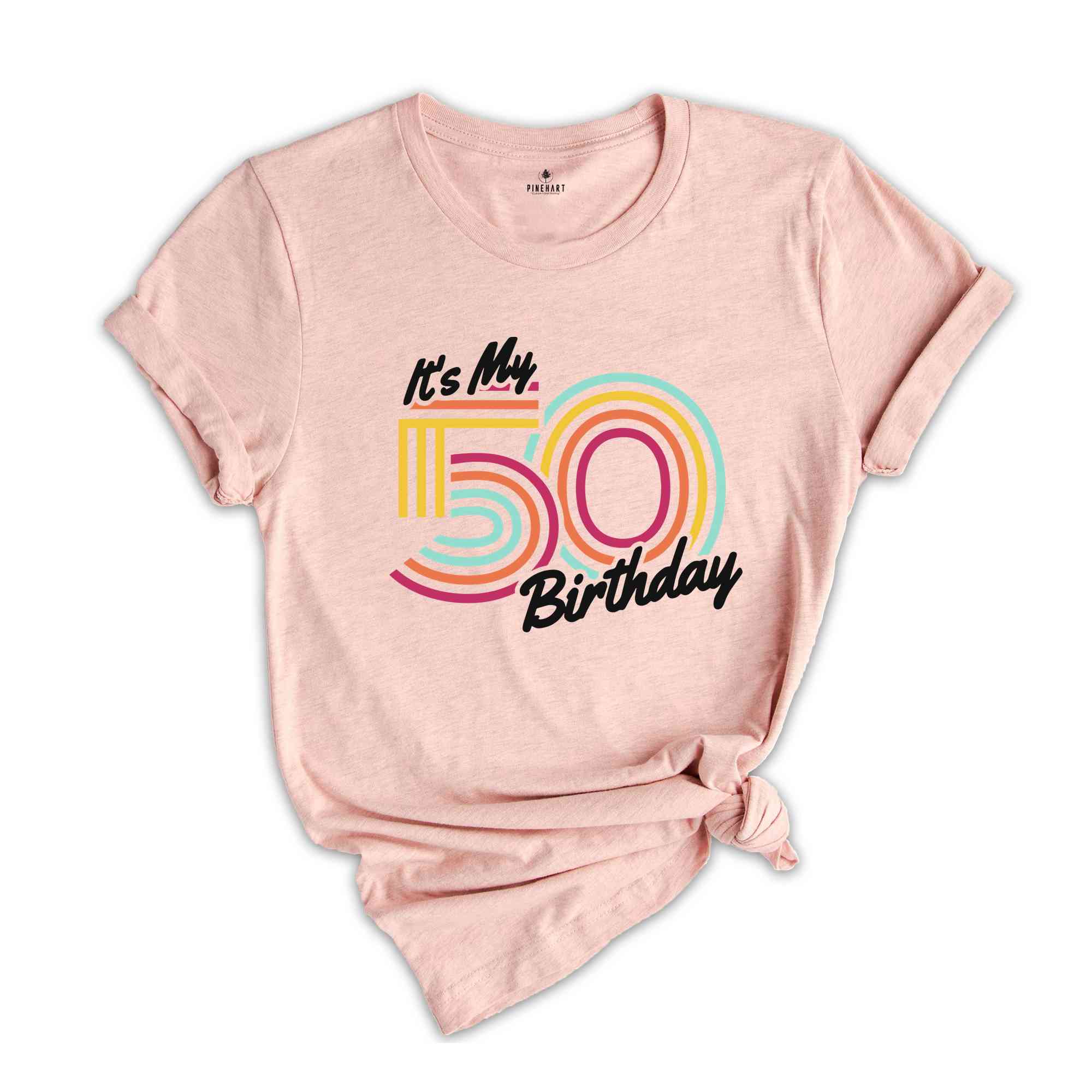 It's My 50 Birthday Shirt, Retro Birthday Shirt, Birthday Gift For Women, Birthday Gift For Men, Birthday Party Shirt, Birthday Shirt