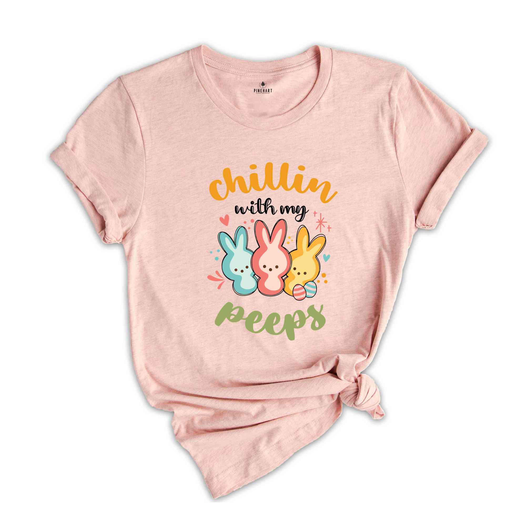 Chillin With My Peeps Shirt, Funny Bunny Shirts, Funny Easter Shirts, Easter Day Shirt, Easter Day Gifts, Easter Day Bunny Shirt