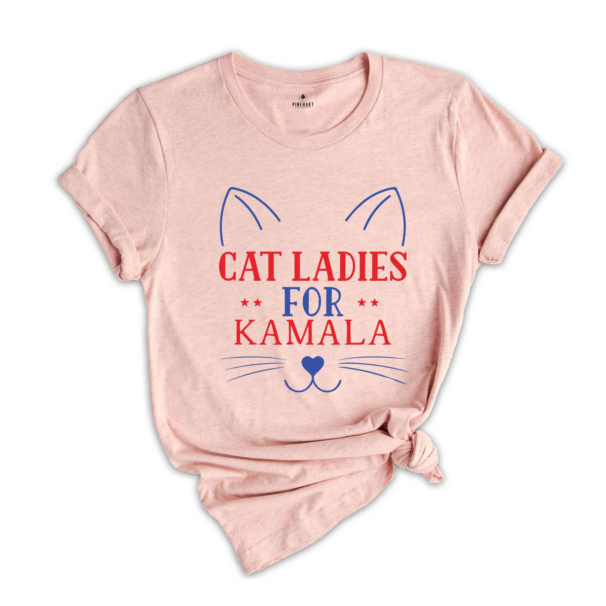 Cat Ladies For Kamala T-Shirt, Childless Cat Lady Shirt, Vote For Kamala Harris, Madam President Tee, Kamala For President Shirt