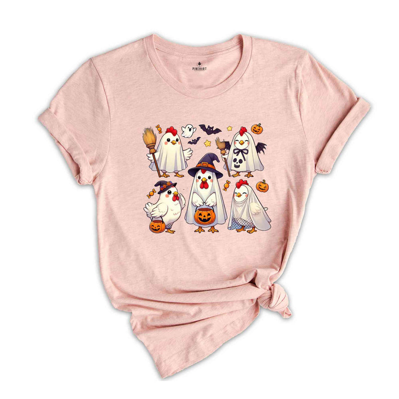 Ghost Chicken Shirt, Halloween Chicken Shirt, Farm Animal Shirt, Halloween Gift, Halloween Shirt, Cute Halloween Shirt, Boo Shirt