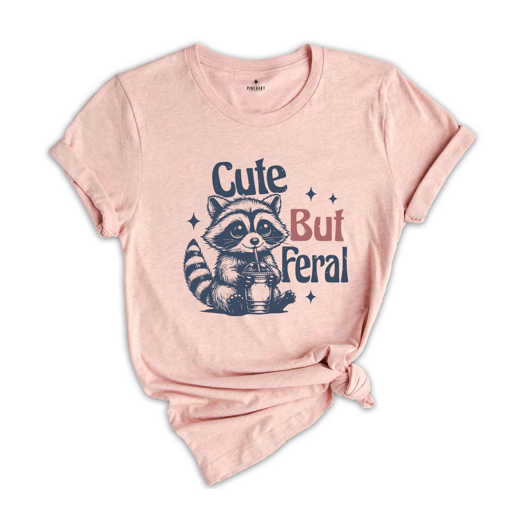 Cute But Feral Shirt, Funny Raccoon Shirt, Cute Raccoon Shirt, Trendy Mom Shirts, Funny Animal Shirt, Gift for Wife Shirt